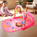 2in1 Baby Kick and Play Piano Gym Mat & Fitness Rack (1 Set)