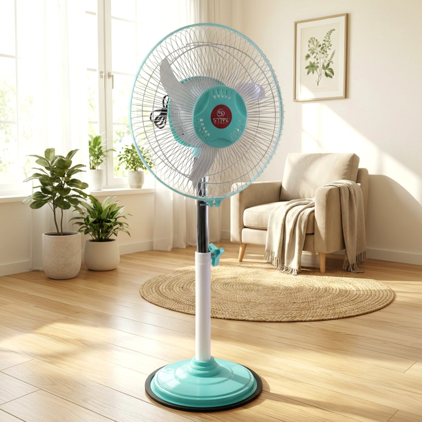 12V DC Hybrid Pedestal Table Fan