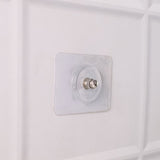 Heavy Duty Transparent Adhesive Wall Hook with Stainless Steel Screw Head (1 Pc)