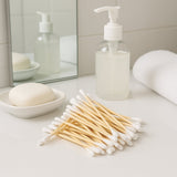 Eco-Friendly Wooden Cotton Ear Buds (1 pkt / 100 Pcs Approx)
