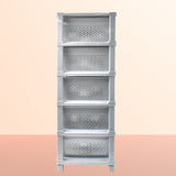 Multi-Purpose Anti-Slip 5 Layer Modular Drawer Storage System (68×33 Cm)