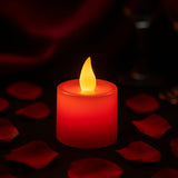 Electrical Candles Diya LED Tea Light, Diwali(1 Pc / Red)