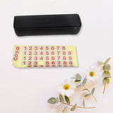 Temporary Car Parking Mobile Number Display with Magnetic Numbers Stickers (1Pc)