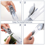 Dish Cleaning Brush with Built-in Liquid Soap Dispenser (1 Pc)