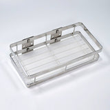 25 cm Metal Space Saving Rack – Multi-Purpose Kitchen Storage Organizer Shelf