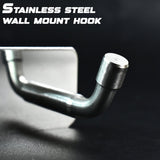 Stainless Steel Wall Mounted Coat 3 Hook Rack (14x3 / 1 Pc)