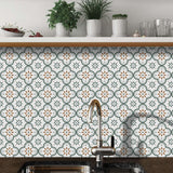 Peel & Stick 8×8 Inch Floor Tiles for Kitchen & Bathroom (10 Pc Set)