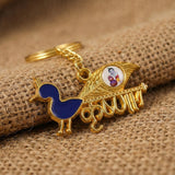 Premium Krishna-Themed Decorative Metal Keychain