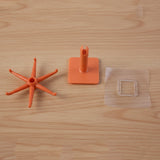 Orange 360° Rotating Wall Mounted Kitchen Utensils Hook Stand (1 Pc)