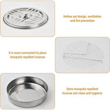 Decorative Mosquito Coil Holder Mosquito Coil Container,  for Home Patio