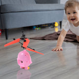 Electroplay Flying Bird RC Toy with LED & Remote Control – Pink Owl Design (1 Set)