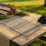 Heavy-Duty Stainless-Steel Barbecue Grill Basket (1 Pc)