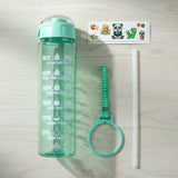 Motivational Water Bottle with Time Marker and Flip Top Lid (900 ML)