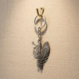 metal krishna keychain charm