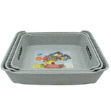 Multi Purpose Tray, Cosmetics, Stationary Set of 3