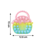 Trendy rainbow pop it bag