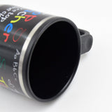 Stainless Steel Insulated Travel Mug - Double-Walled Vacuum Cup Lid & Handle, Tumbler
