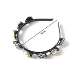 Elegant Pearl & Floral Designer Hairband for Women & Girls 1 Pc