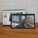 12 Inch Curved Mobile Phone HD Screen Magnifier Video Amplifier (1 Pc)