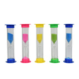 Plastic Hourglass Sand Timer Set – 3-Min Sand Clock for Kitchen, Office & Kids (5 Pc)