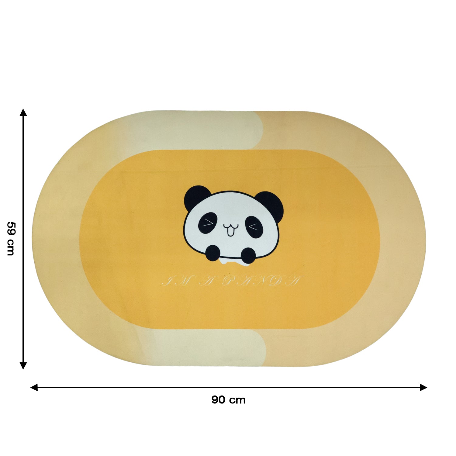 kids panda floor mat