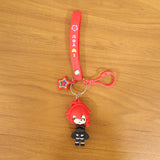 cute cartoon girl keychain bag accessory