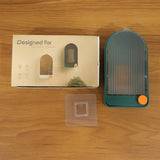 Wall Mounted Soap Holder with Drain Tray (1 Pc)