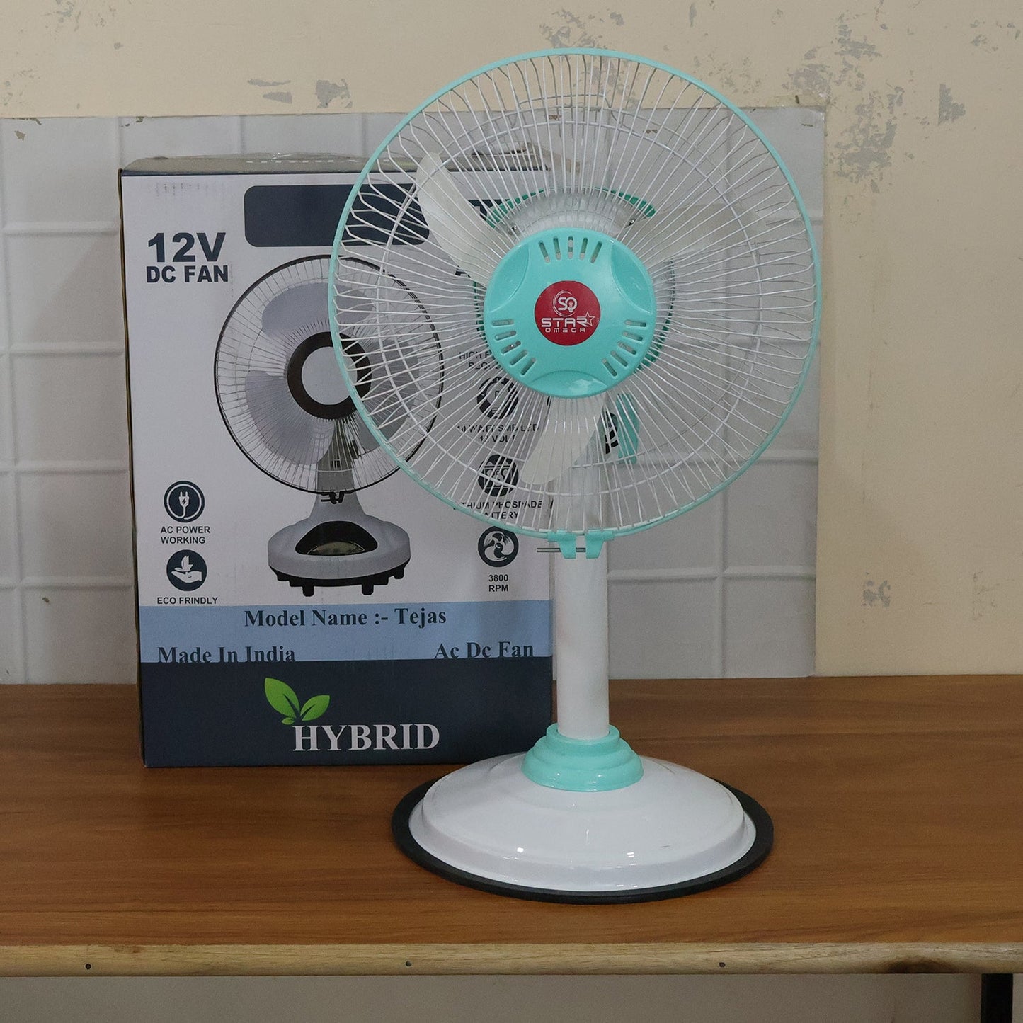 12V DC Hybrid Pedestal Table Fan