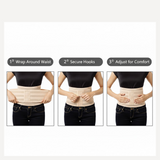2 Hooks Waist Trimmer Belt Shaper Cincher Trimmer Body shape - (L)