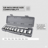 Drive Standard Socket Wrench Set -10 pc, 6 pt. 3 / 8 in.