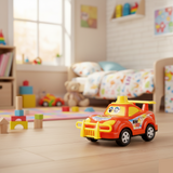 Funwoods Friction-Powered Cartoon Racing Car Toy - (1 Pc)