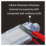 Heavy Duty 18mm Cutter Knife Set with Extra Blades for Office & Home
