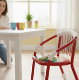 Multicolor Cartoon Design Baby Chair with Metal Kids Chair with Foam Arm Support for Kids 4 Pcs