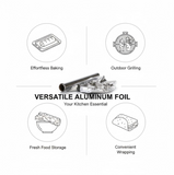 Heavy-Duty Aluminum Foil Roll – Non-Stick, Thick Sheet Baking & (10m x 300mm)