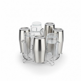 SS Round Glass Stand used for holding sensitive glasses
