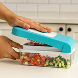 Ganesh 7 in 1 Plastic Vegetable Dicer, Blue
