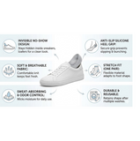 No-Show Liner Socks with Anti-Slip Heel Grip  (1 Pair)