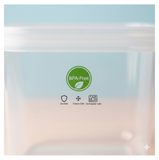 3-Piece Multicolor Airtight Container Set – Rectangular Food & Fridge Storage