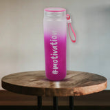 Motivational Glass Water Bottle Colorful portable Water Glass Bottle (350 ML)