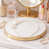 Decorative pearl headband for women