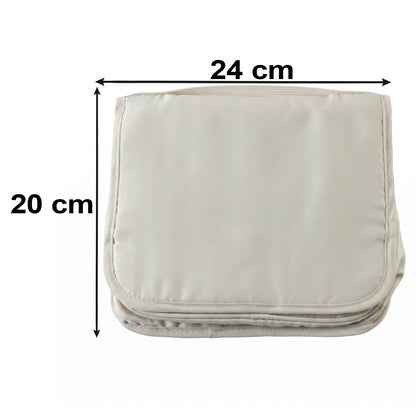 Premium Foldable Travel Pouch Bag Hanging Toiletry Organiser Kit (1 Pc)