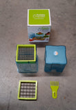 2-in-1 Potato Chipper & Slicer – French Fries Maker with Two-Blade Cutter (1 Pc)