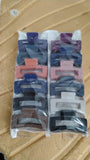 Matte Rectangle Hair Claw Clip for Women and Girls – Assorted Color Pack – 12 Pc