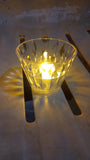 Cup-Shaped Crystal Table Lamp
