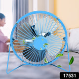 USB Table Desk Personal Metal Electronic Fan, Suitable For Office, School Use (1 Pc)
