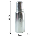 Travel friendly steel milk bottle
