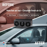 Triple Fan Plug & Play Car Exhaust Ventilation System (1 Set)