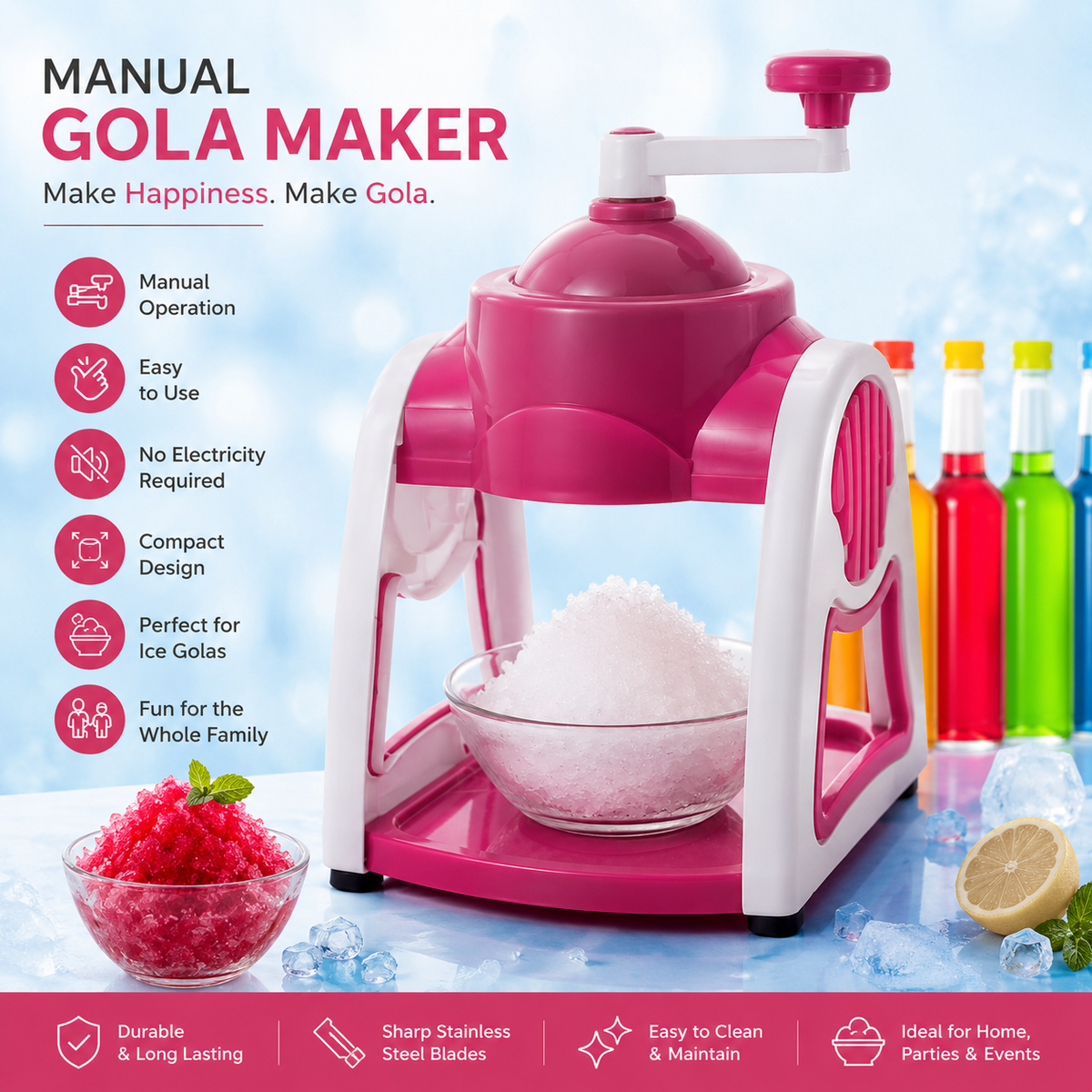 Manual Gola Maker (Multicolour)