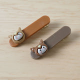 Cute Cartoon Animal Face Decorative Hair Clips (4 Pc)