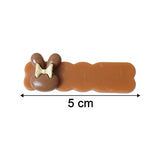 Cute Character Bow Decorative Hair Clip Set (3 Pc)